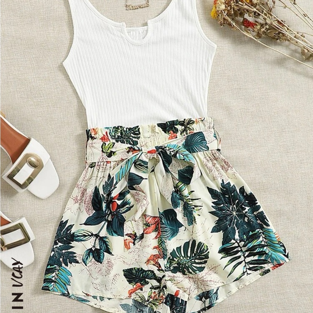 shein shorts romper size medium